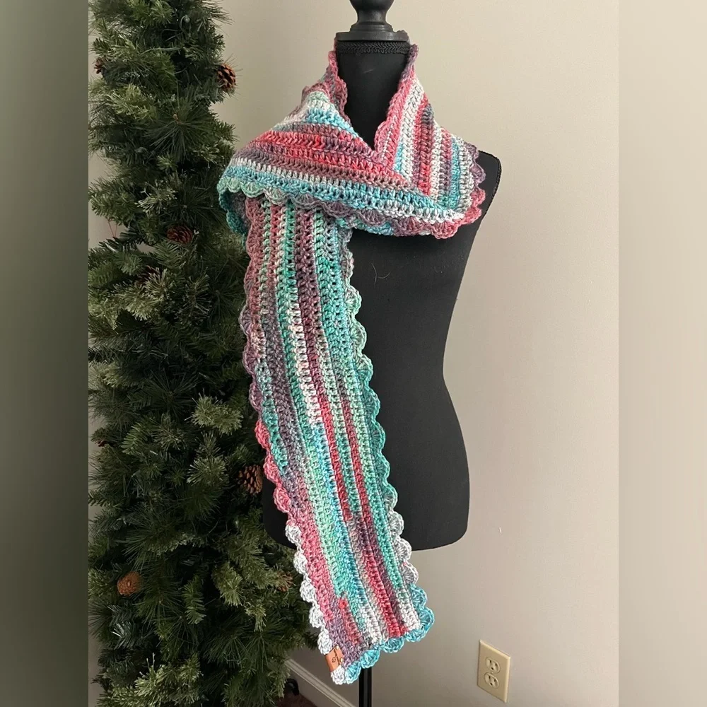 Multicolor Striped Scarf - Picture 3 of 3